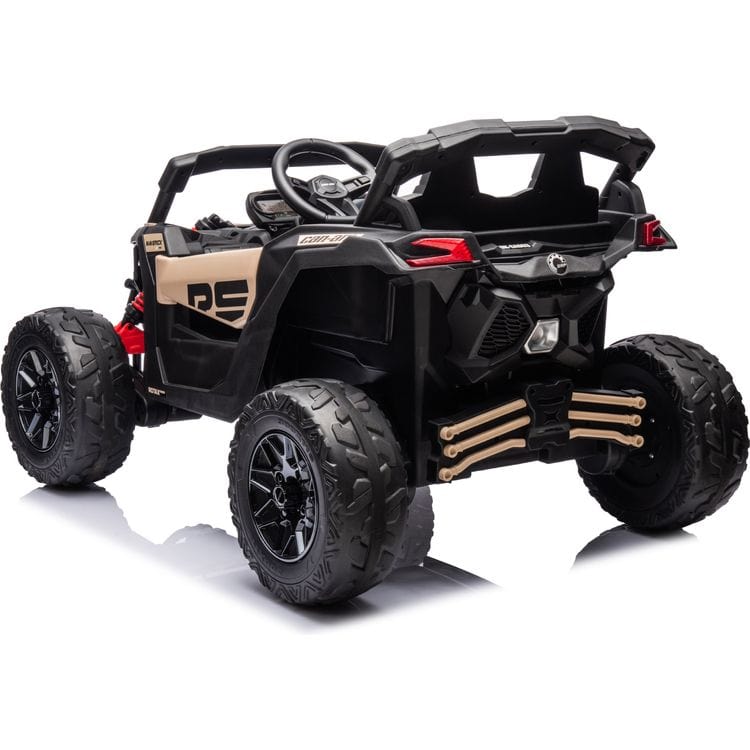 24V Can Am Maverick 1-Seater UTV Ride On - Khaki
