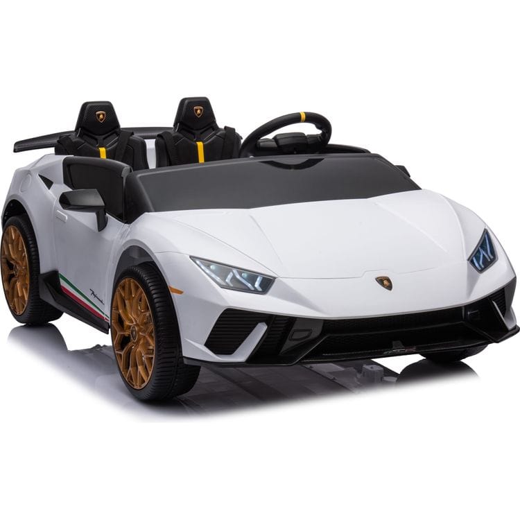 24V Lamborghini Huracan 2-Seater Electric Ride On - White