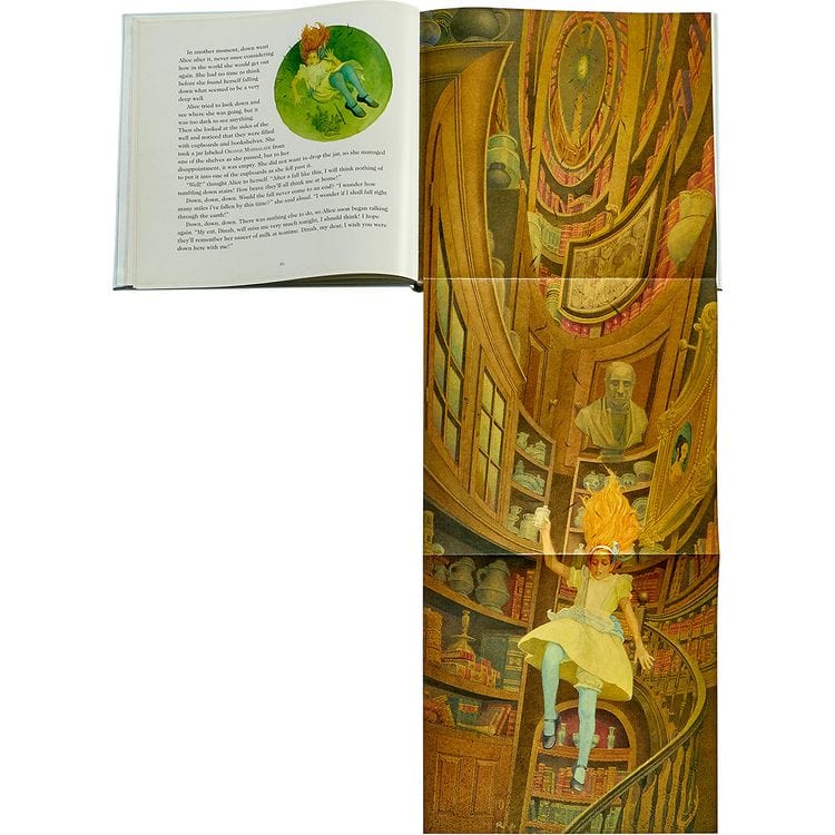 "Alice's Adventures in Wonderland" Book in Ice Bonded Leather