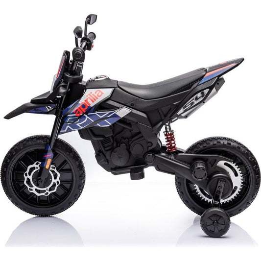 Aprilia 12V Kids' Motorcycle - Black