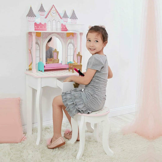 Dreamland Castle Play Vanity Set - White / Pink
