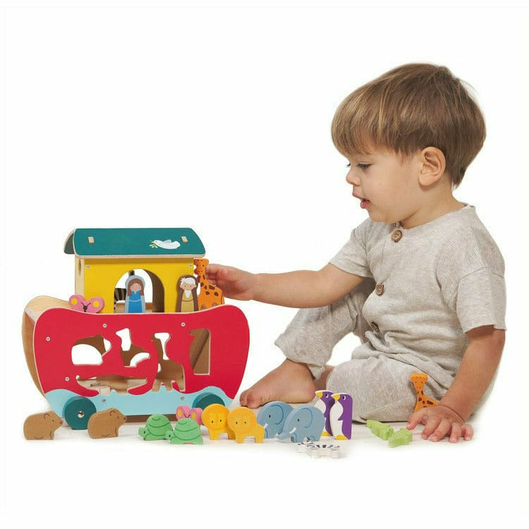Noah's Shape Sorter Ark Wooden Toy