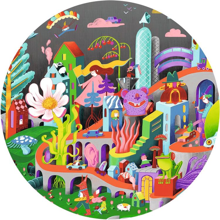 Observation 200 Piece Puzzle - Crazy Town