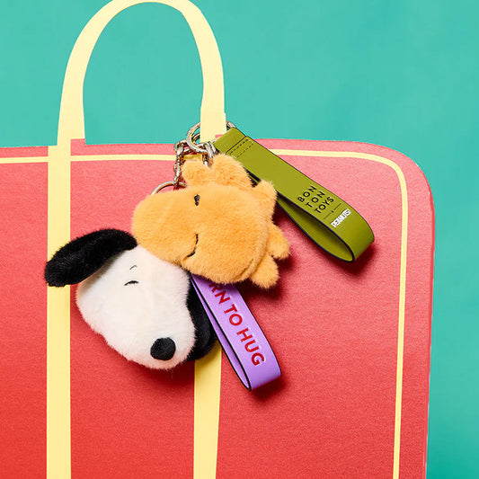 Peanuts Snoopy Fuzzy Eco Bag Charm - 3"