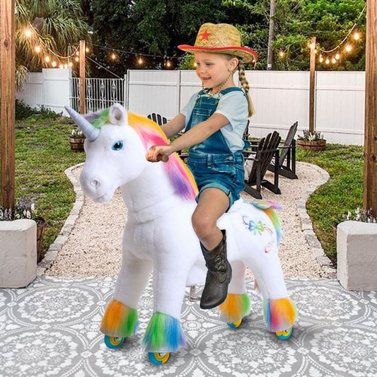 Rainbow Model X Ride-On Unicorn - 4-7 Years