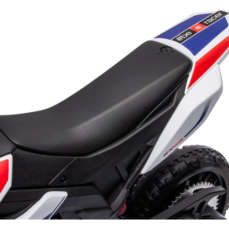 12V Aprilia Motorcycle 1 Seater Ride On for Kids - White