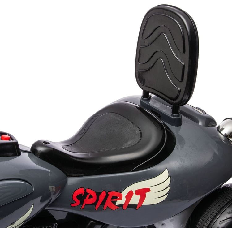 12V Kids Cruiser 1-Seater Motorcycle - Black