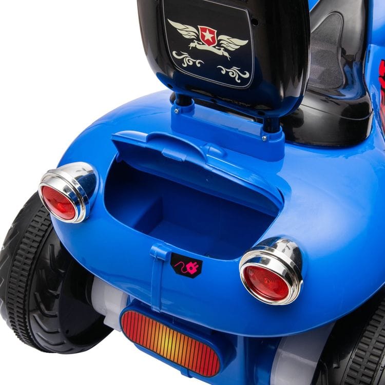 12V Kids Cruiser 1-Seater Motorcycle - Blue