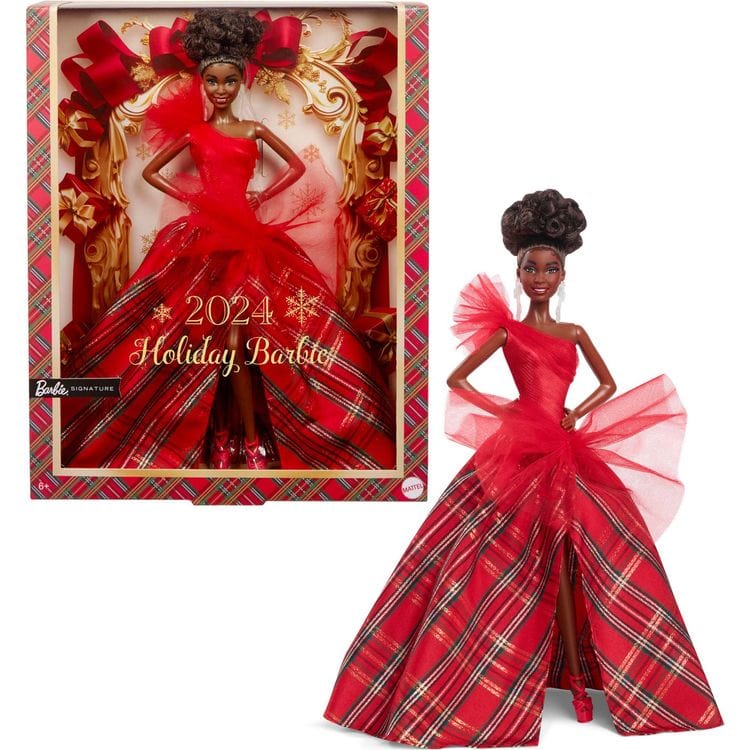 2024 Barbie Holiday Doll -  Black Hair