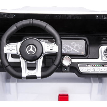 24V 4x4 Mercedes Benz G63 AMG 2 Seater Ride On Car - White