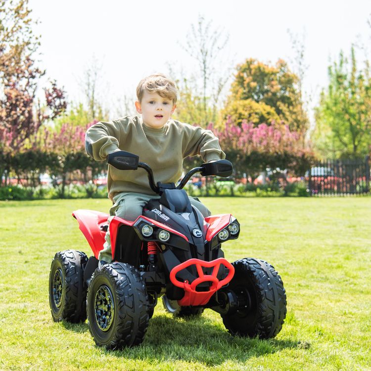 24V Can Am Renegade 1-Seater ATV Ride On - Red