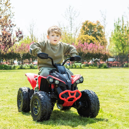 24V Can Am Renegade 1-Seater ATV Ride On - Red