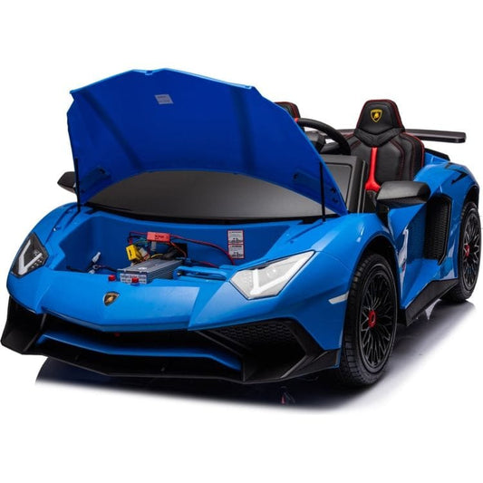 24V Lamborghini Aventador 2 Seater Ride on Car - Blue