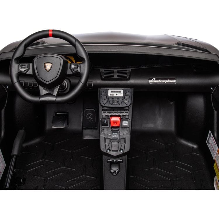 24V Lamborghini Aventador 2 Seater Ride on Car for Kids - Grey