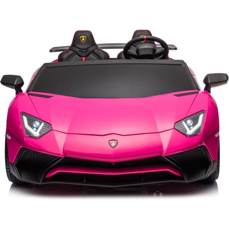 24V Lamborghini Aventador 2 Seater Ride on Car for Kids - Pink