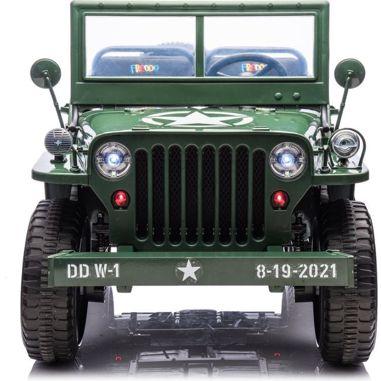 24V Military Jeep 3-Seater Electric Ride On