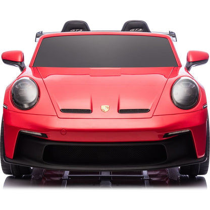 24V Porsche 911 GT3 2-Seater Kids Ride-On Car with Remote Control - Red