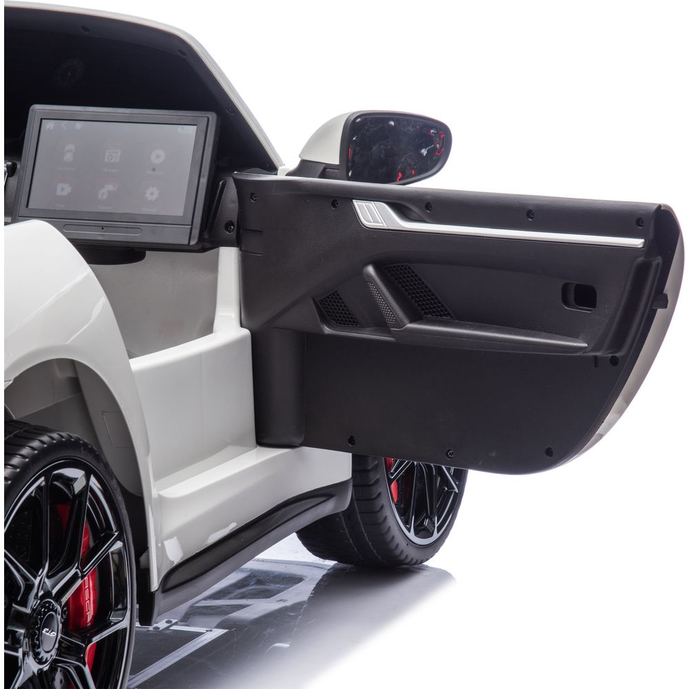 24V Porsche 911 GT3 2-Seater Kids Ride-On Car with Remote Control - White
