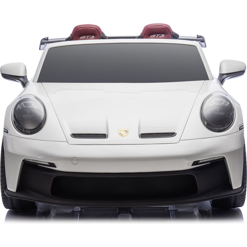 24V Porsche 911 GT3 2-Seater Kids Ride-On Car with Remote Control - White