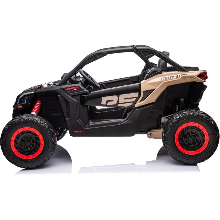 2x24V 4x4 Can Am Maverick 2 Seater Ride on UTV - Khaki