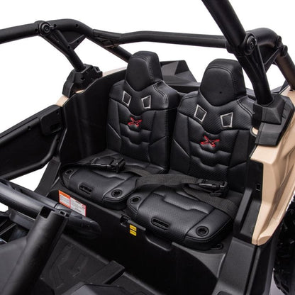2x24V 4x4 Can Am Maverick 2 Seater Ride on UTV - Khaki