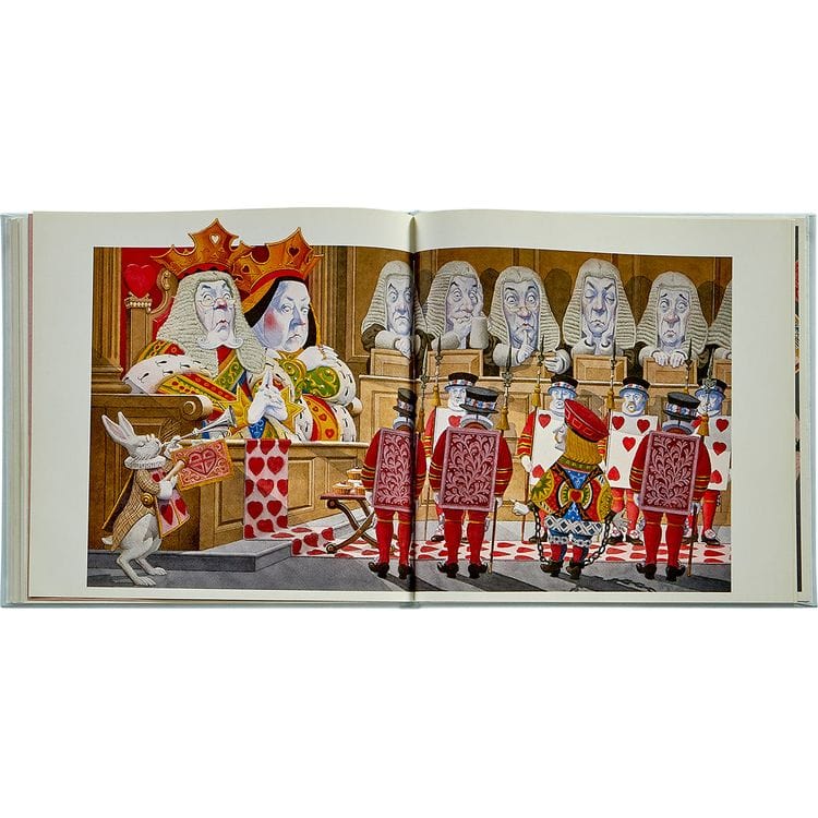 "Alice's Adventures in Wonderland" Book in Ice Bonded Leather
