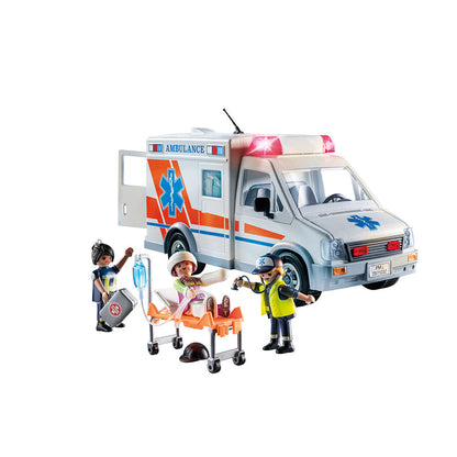 Ambulance with Lights, Accessories and 3 Figures