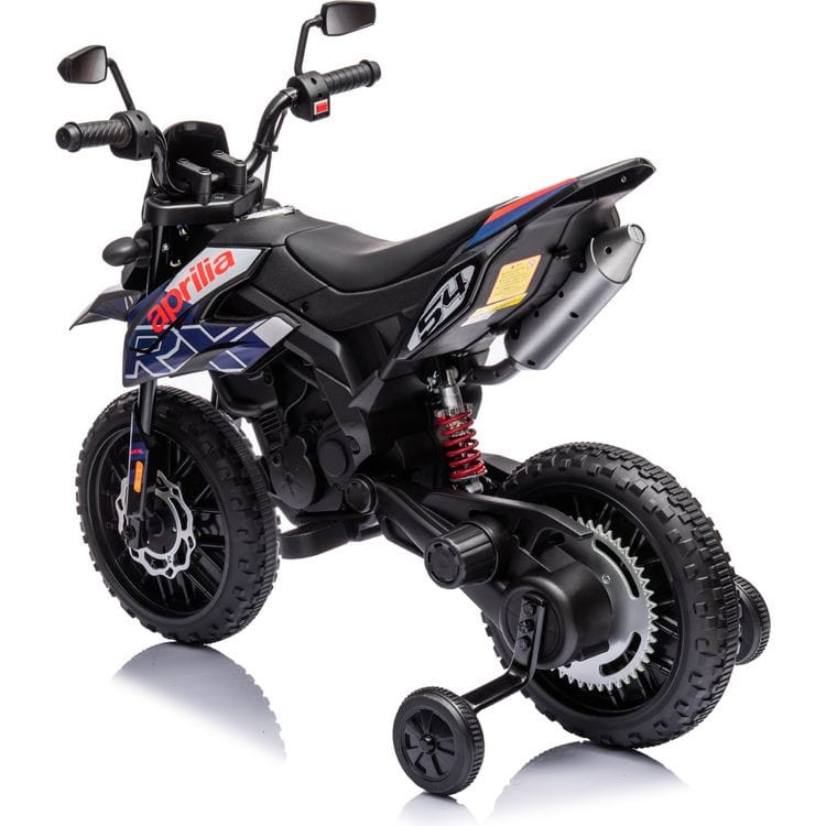 Aprilia 12V Kids' Motorcycle - Black