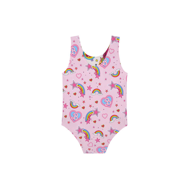 Barbie Star Power - Kids Reversible One Piece Swimsuit