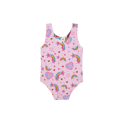 Barbie Star Power - Kids Reversible One Piece Swimsuit