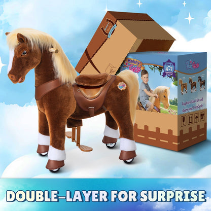 Brown Horse Model Y Ride on Toy - 4-7 Years