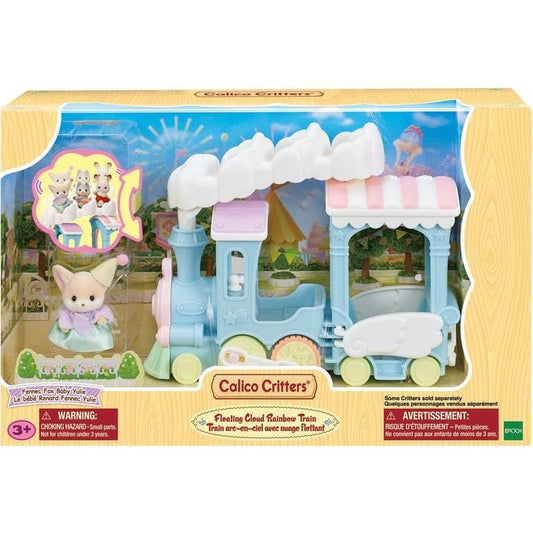 Calico Critters Floating Cloud Rainbow Train, Toy Train Vehicle for Dolls with Figure Included