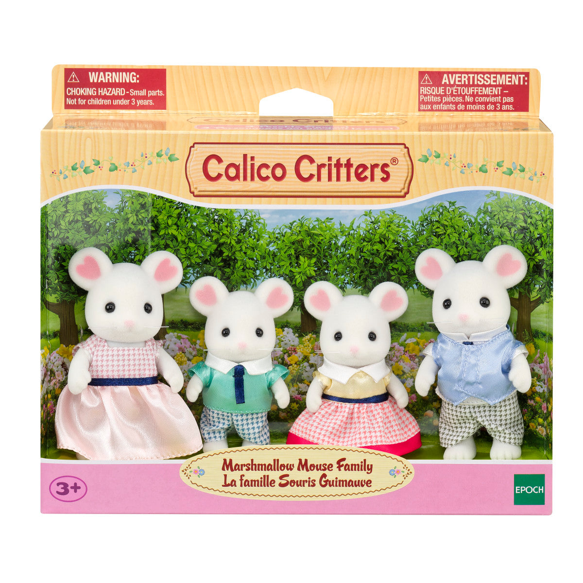 Calico Critters Marshmallow Mouse Family Collectible Doll Figures