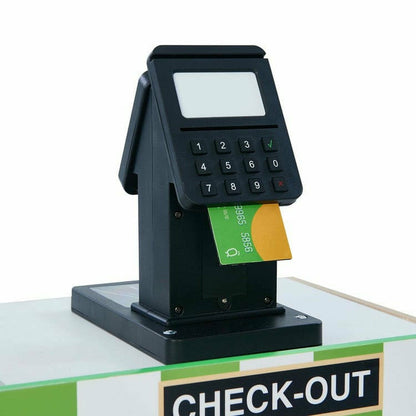 Cashier Austin Play Market Stand - Green / Wood