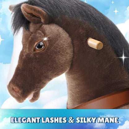 Chocolate Brown Horse Model Y Ride on Toy - 3-4 Years