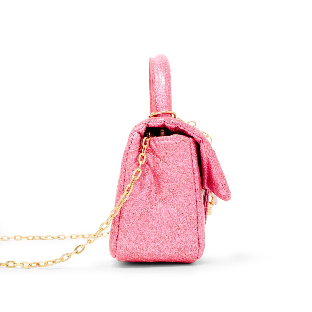 Classic Sparkle Top Handle Handbag - Pink Lemonade