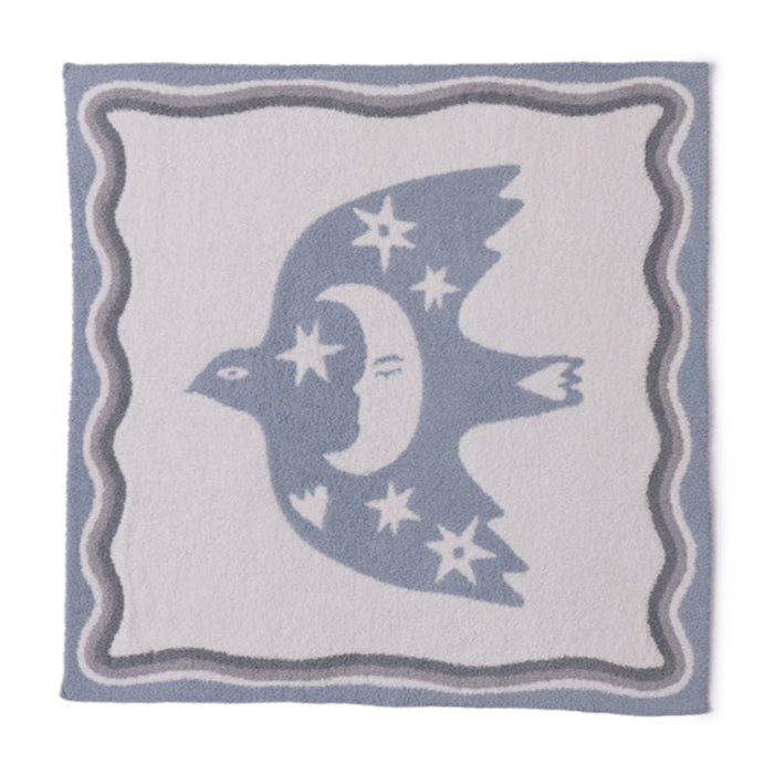 CozyChic Desert Bird Receiving Blanket - Surf Spray Multi