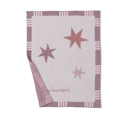 CozyChic Starry Daydreamer Stroller Blanket - Teaberry Multi