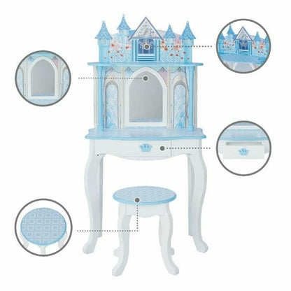 Dreamland Castle Play Vanity Set - White/Ice Blue