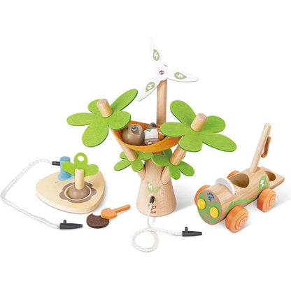 Electric Wind Turbine Car Toy