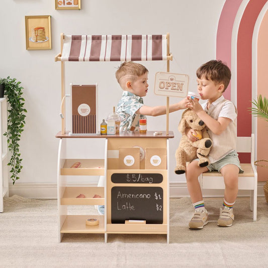 Espresso Treats Wooden Coffee Stand with 29 Accessories