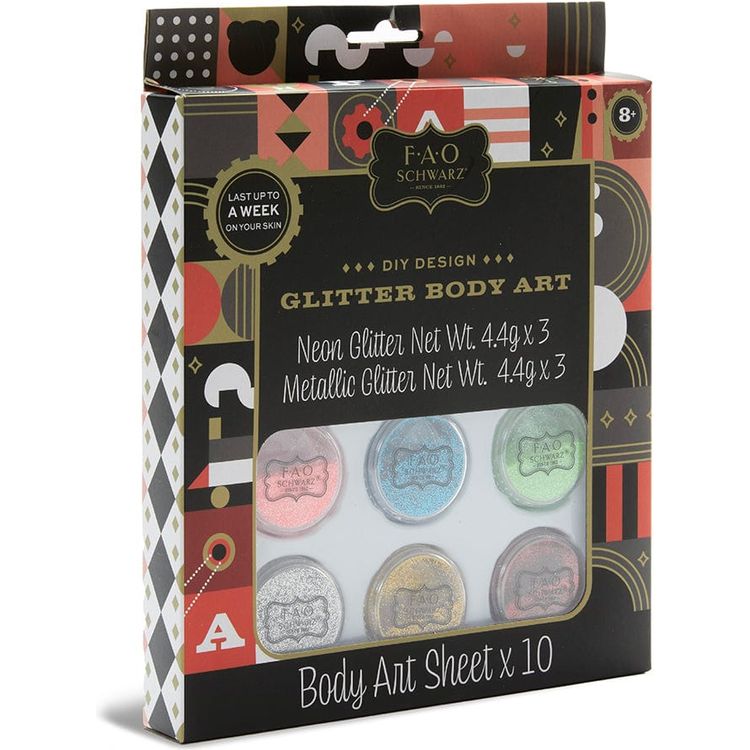 F.A.O. Schwarz DIY Glitter Body Art Kit