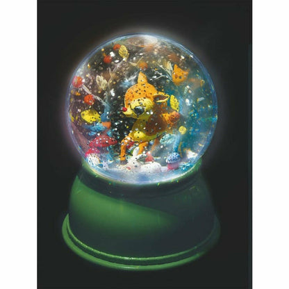 Fawn Snow Globe Night Light