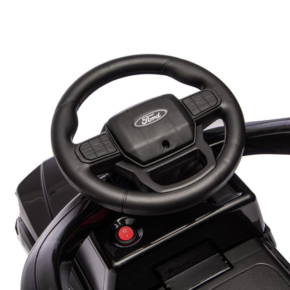 Ford Raptor 3-in-1 Push Ride On Toy Car - Black