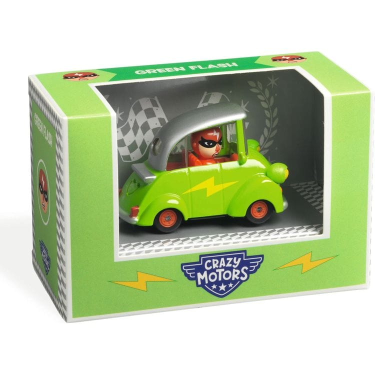 Green Flash Crazy Motors Car Toy