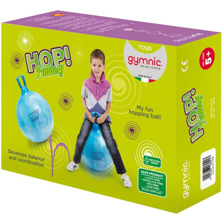 Gymnic Hop 45 - 18 inch Hop Ball Swirl Blue