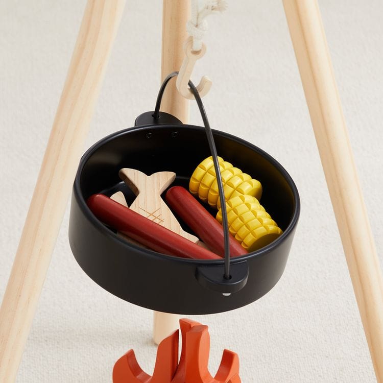 Home on the Range Pretend Play Wood Camping Set