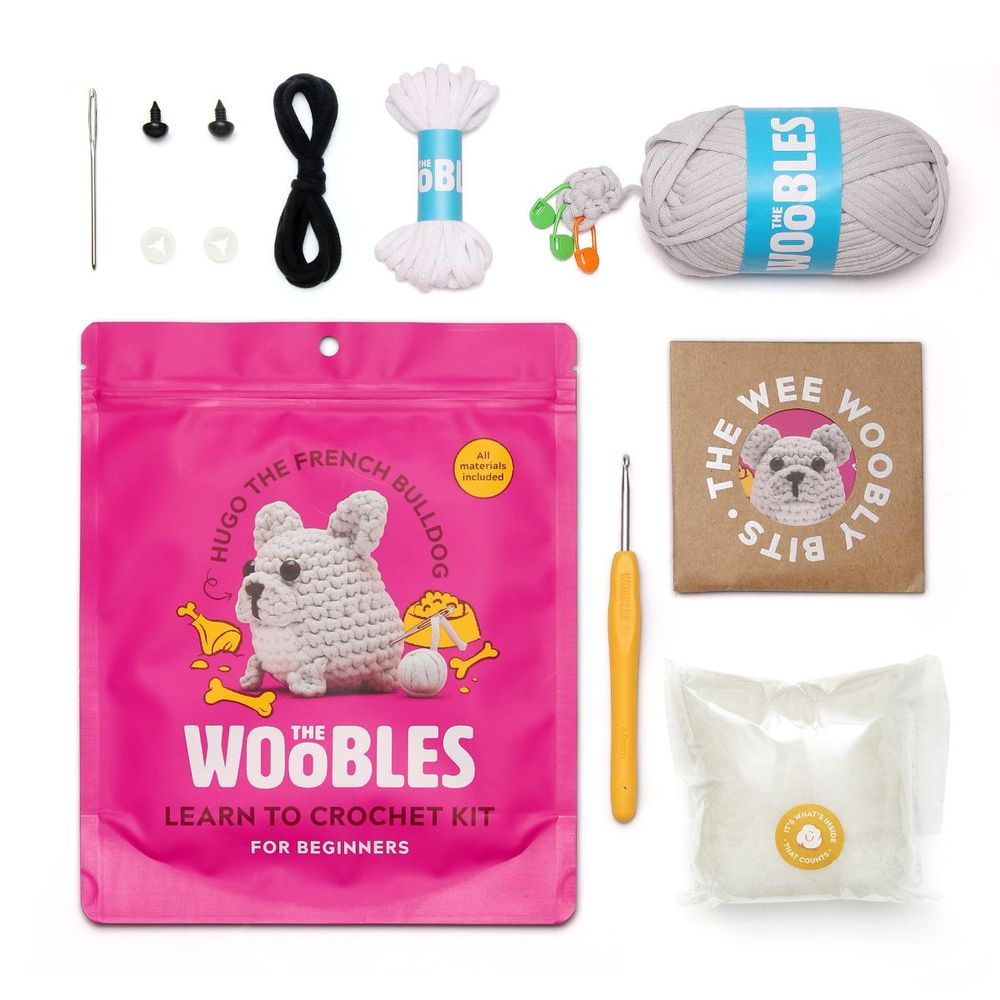 Hugo the French Bulldog Learn to Crochet Kit
