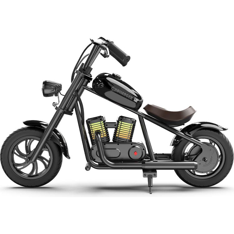 Hyper Gogo Challenger 12 Plus Kids Motorcycle - Black