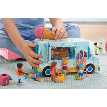 Ice Cream Truck with Surf Shop Playset